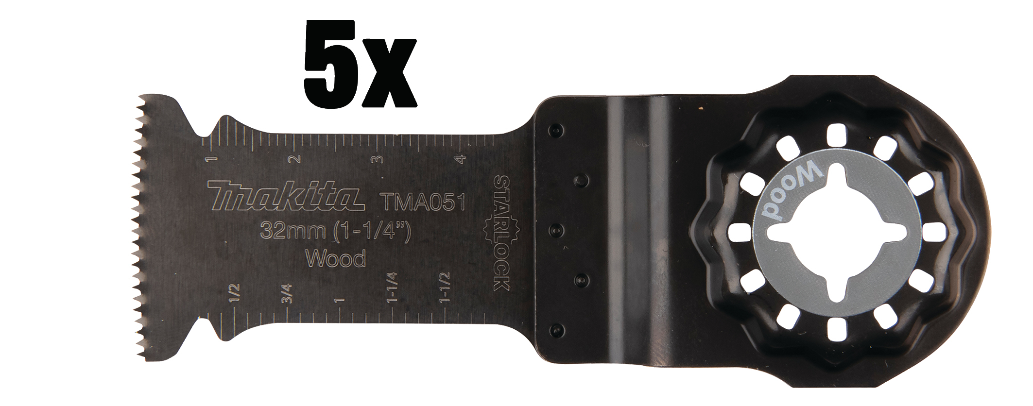Makita Tauchsägeblatt HCS, TMA051 - 32x50 mm - 1,4 mm für Holz, 5 Stück