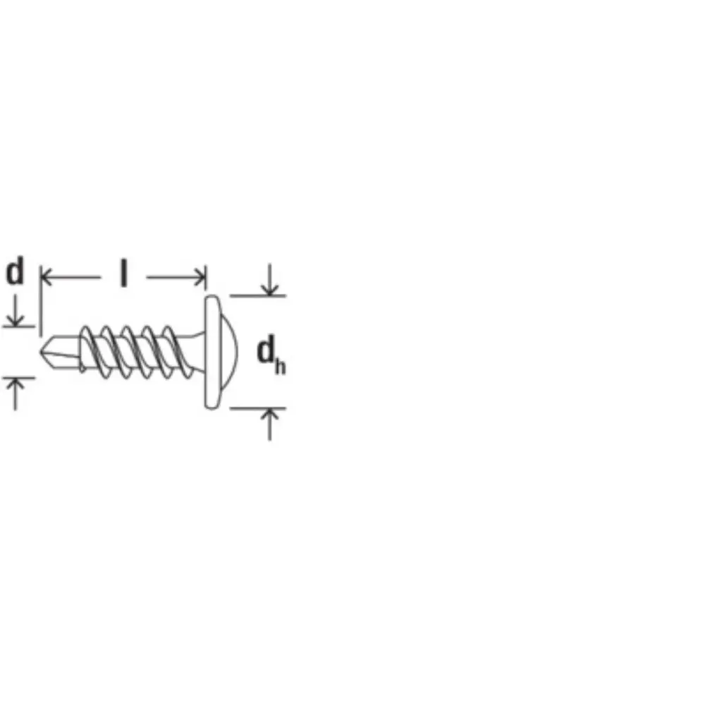 Fischer Profilverbindungsschraube 4,2x13 FPS-FPB ZPF, Flachrundkopf PH, blauverzinkt