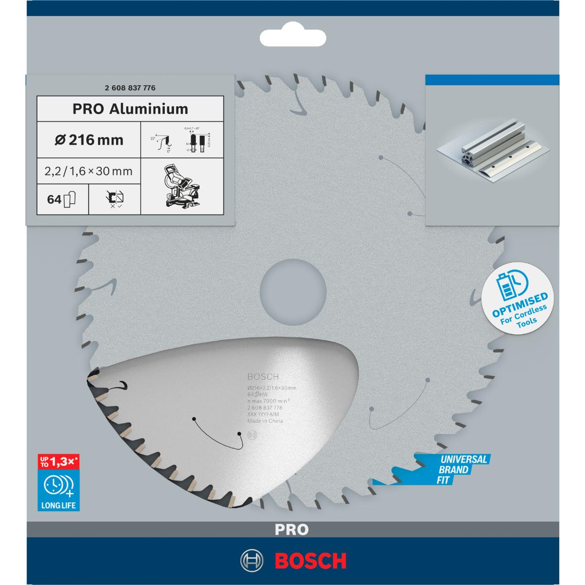 Bosch PRO Akku-Kreissägeblatt Standard for Aluminium