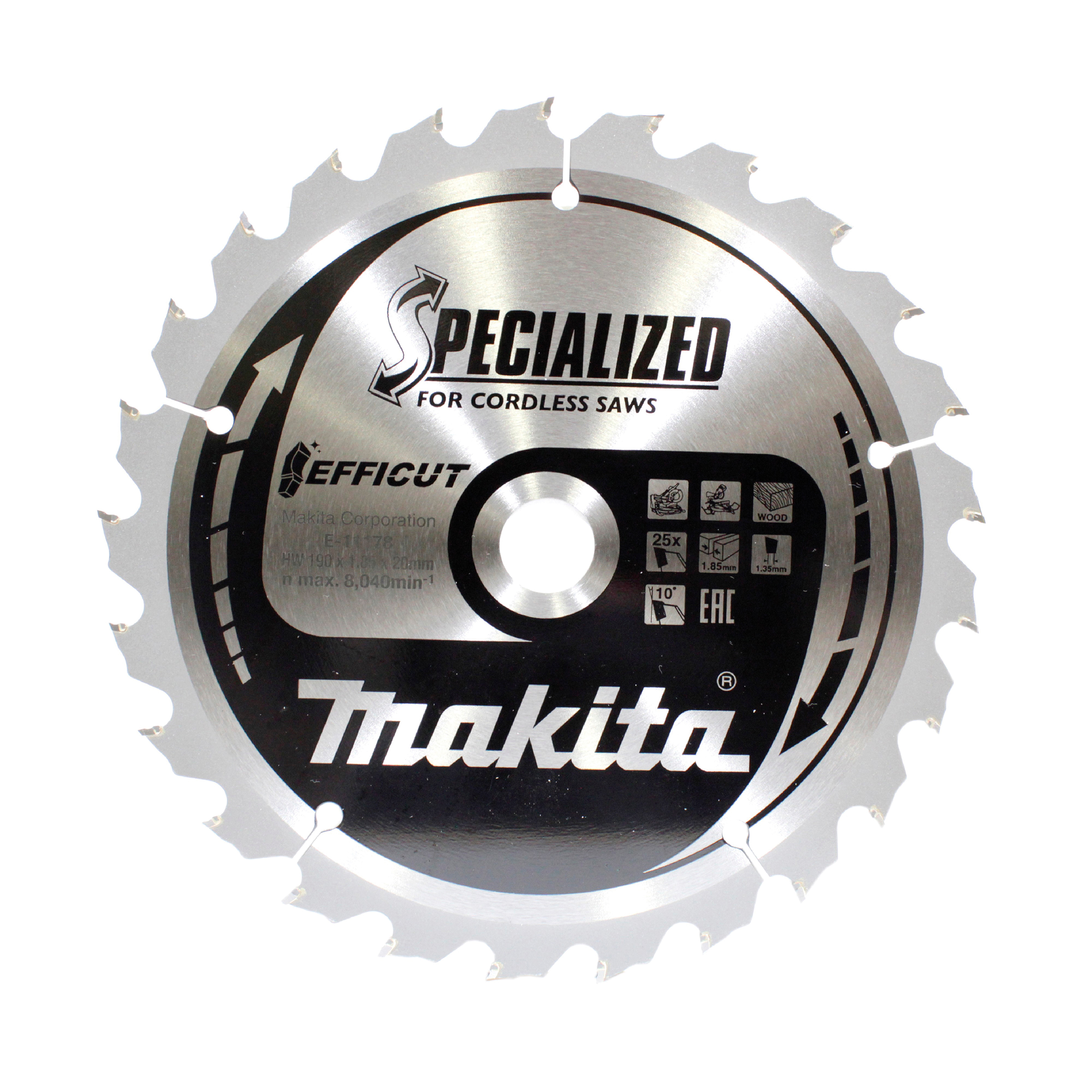 Makita Sägeblatt 190x1,85x20, 25Z EFFICUT, Holz - E-11178