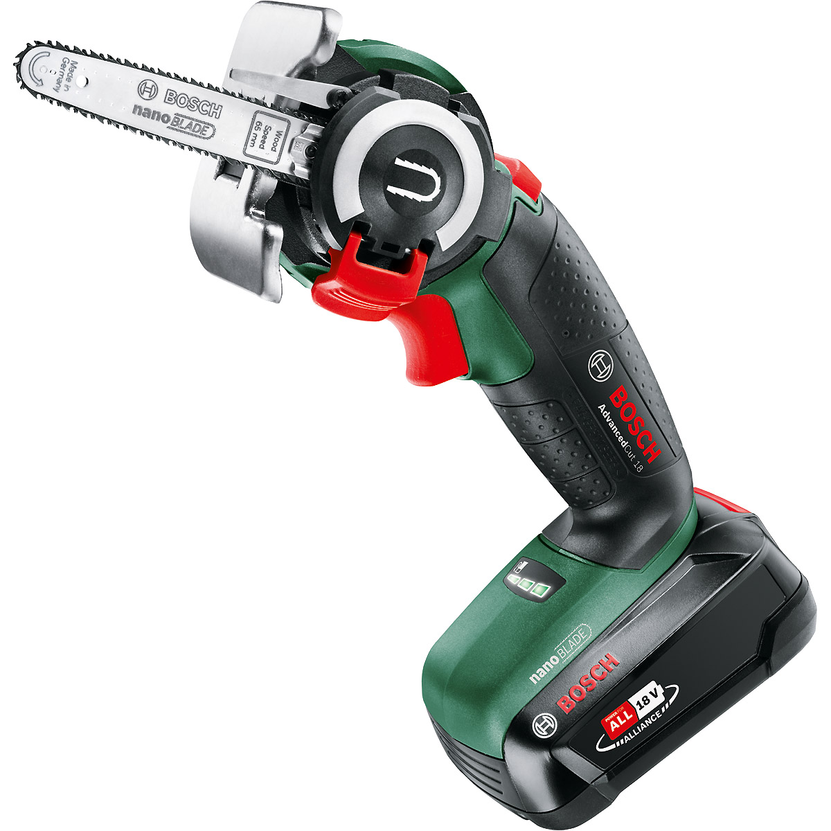 Bosch Akku-Säge AdvancedCut 18 mit NanoBlade-Technologie, mit 1 x PBA 18V 2.5 Ah Akku