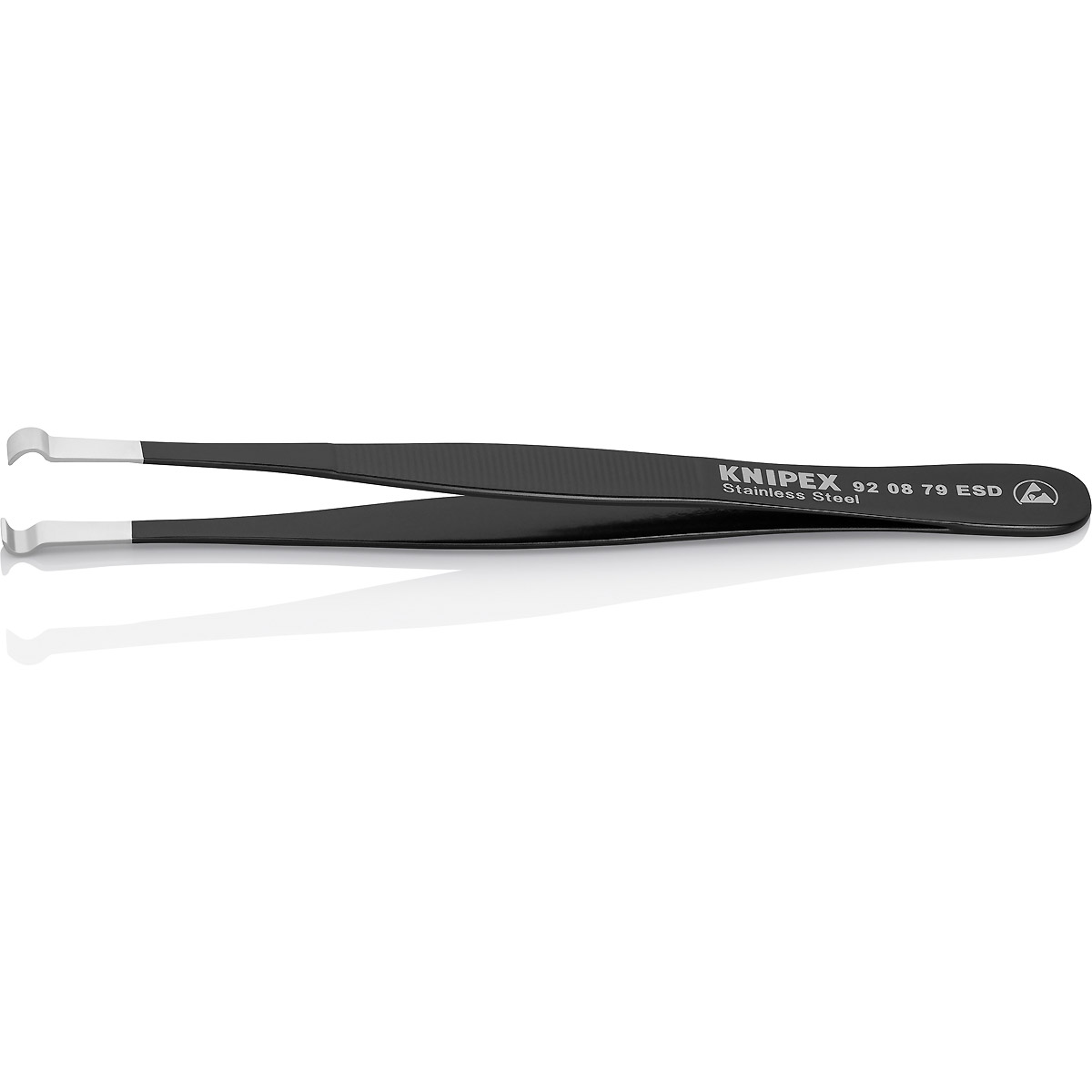 KNIPEX Positionierpinzette ESD 122 mm Geriffelt
