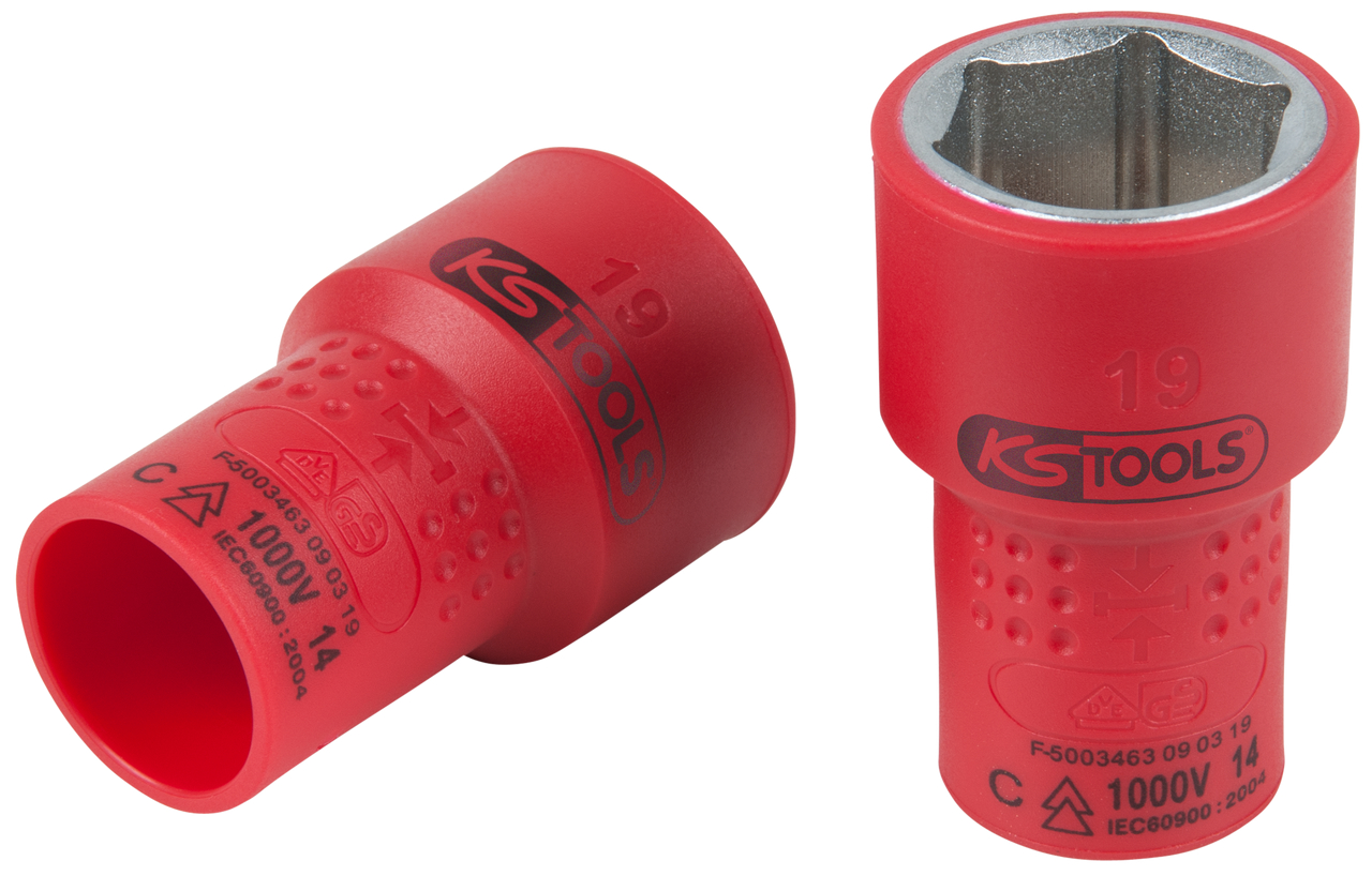 KS Tools 3/8" Isolierte Stecknuss, 17mm