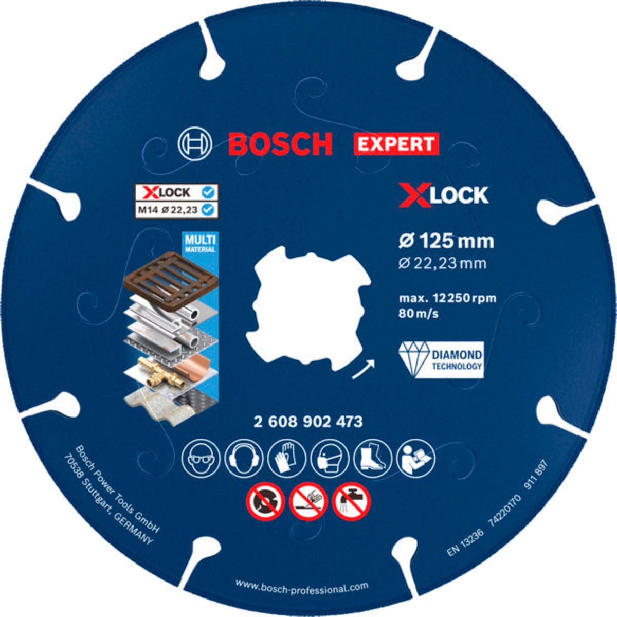 Bosch EXPERT Metal Diamanttrennscheibe, X-LOCK, 125 x 22,23 mm