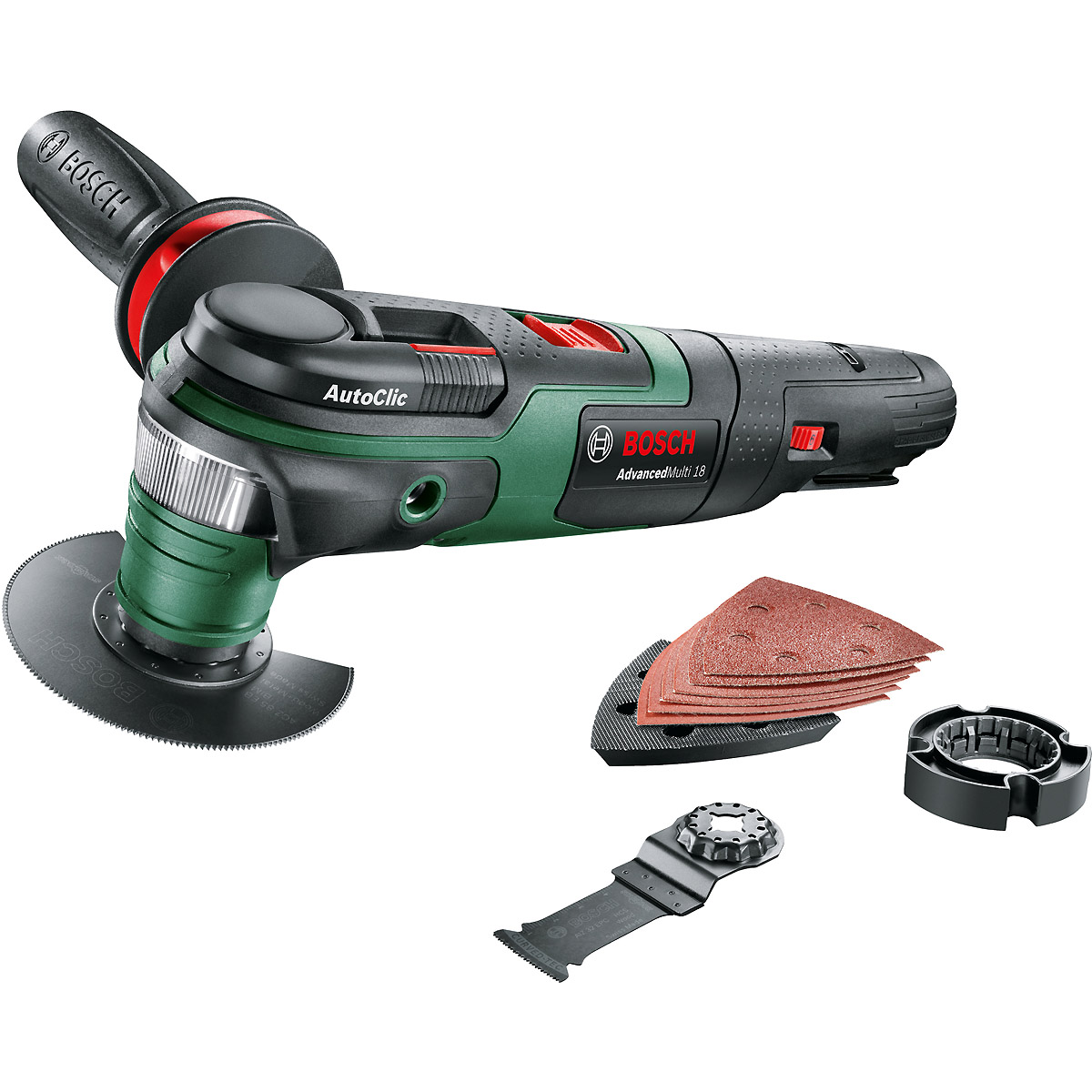 Bosch Akku-Multifunktionswerkzeug AdvancedMulti 18, mit 1 x PBA 18V 2.5 Ah Akku