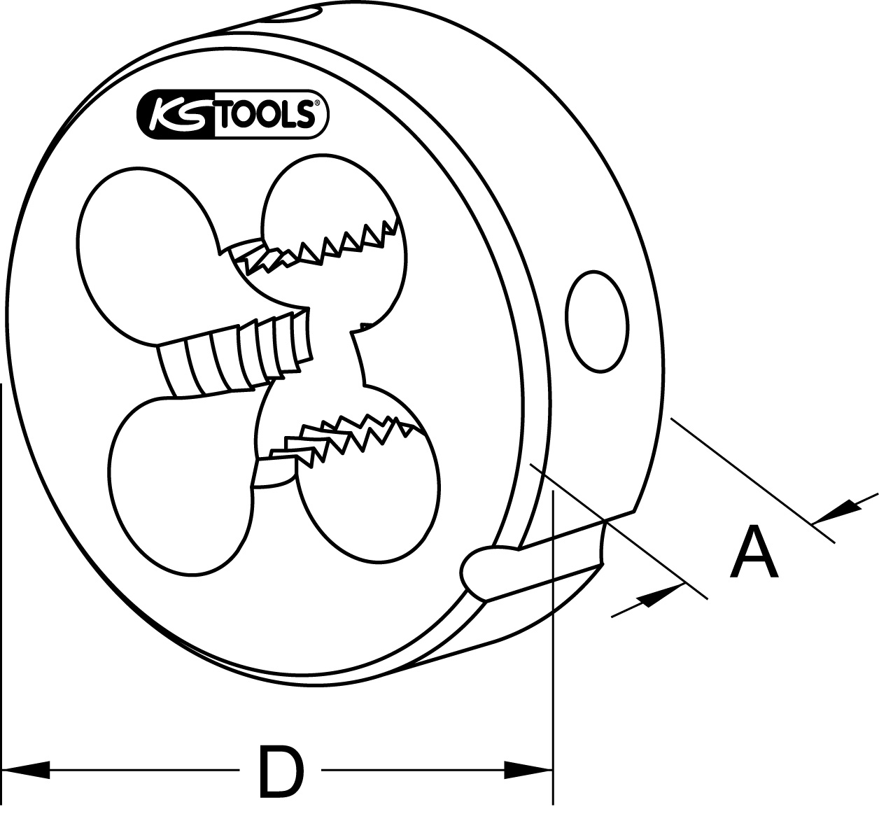 KS Tools HSS Schneideisen M