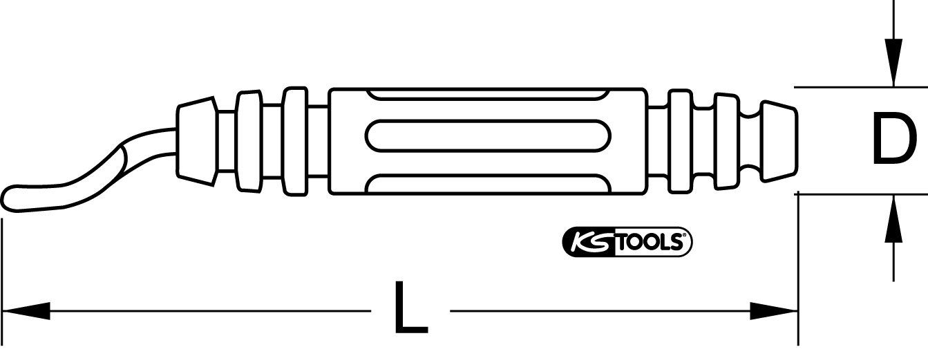 KS Tools Schnell-Entgrater, 88x12mm