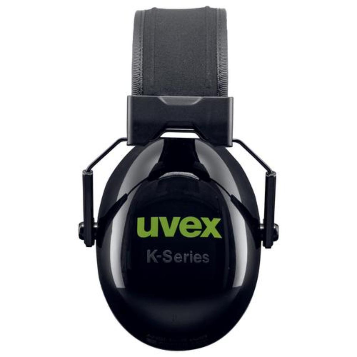 uvex K10 Kapselgehörschutz schwarz/ grün SNR 30 dB