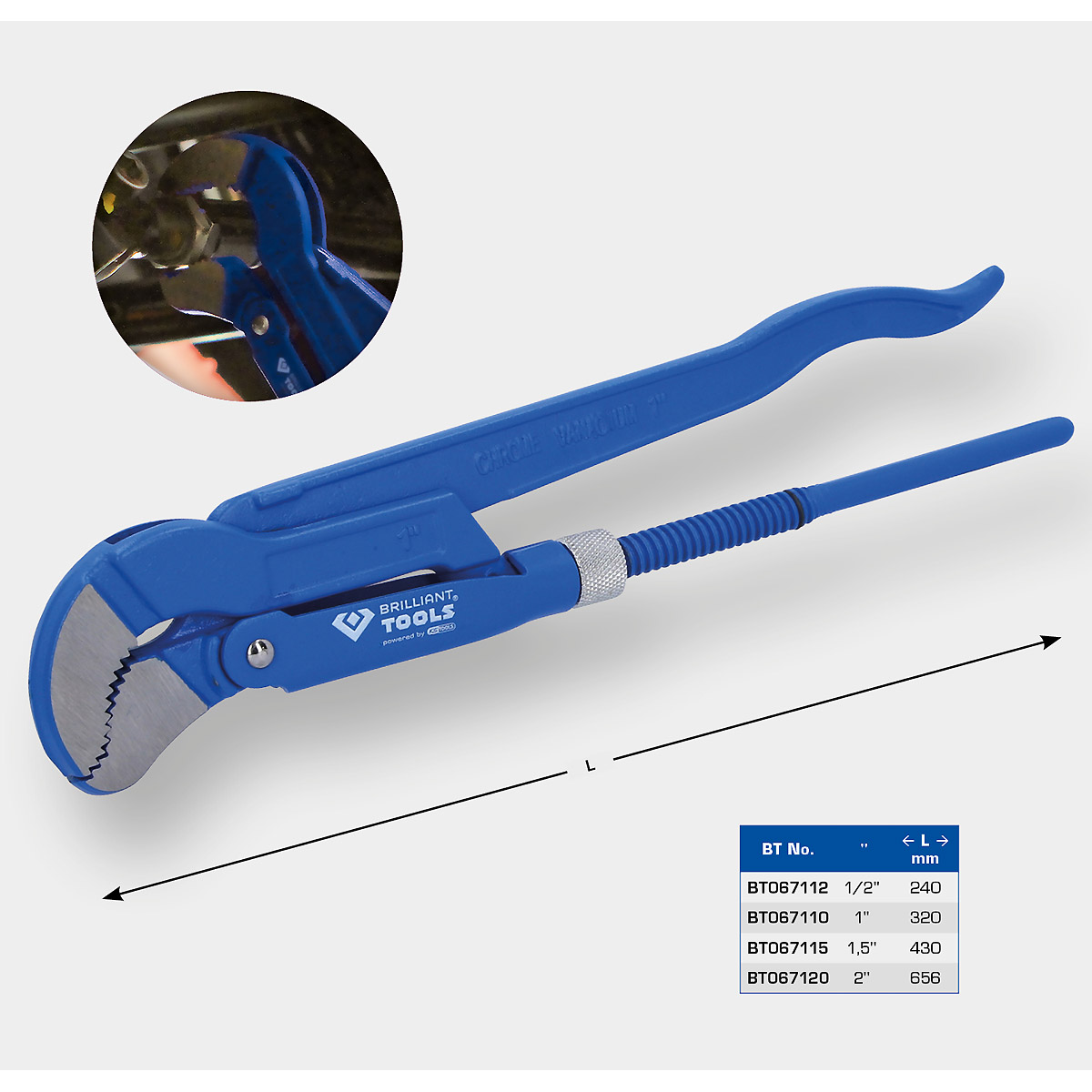 Brilliant Tools Eckrohrzange