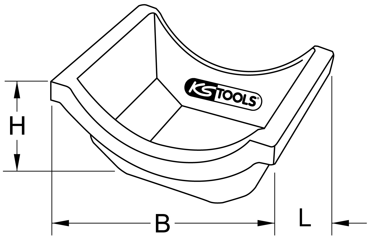 KS Tools Achsölwanne für LKW, Satz 2-tlg