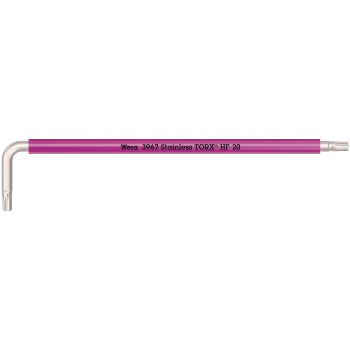 Wera 3967 SXL HF TORX Winkelschlüssel Multicolour mit Haltefunktion, lang, Edelstahl