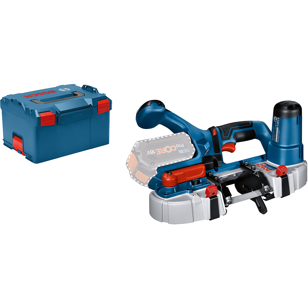 Bosch Akku-Bandsäge GCB 18V-63, Solo Version, L-BOXX