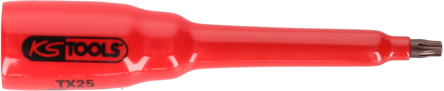 KS Tools 3/8" Bit-Stecknuss mit Schutzisolierung für Torx-Schrauben, lang