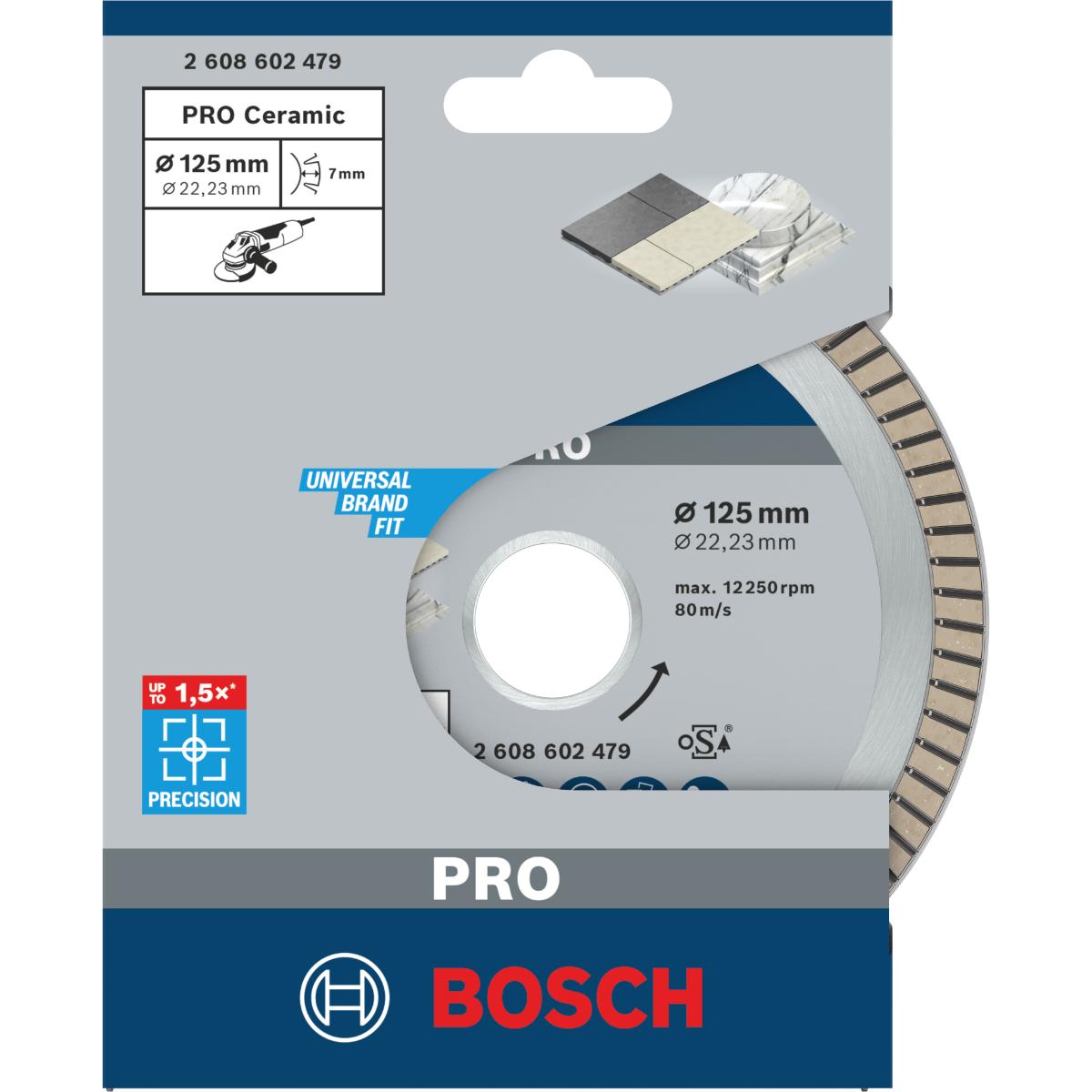 Bosch PRO Diamanttrennscheibe Best for Ceramic Extra-Clean Turbo