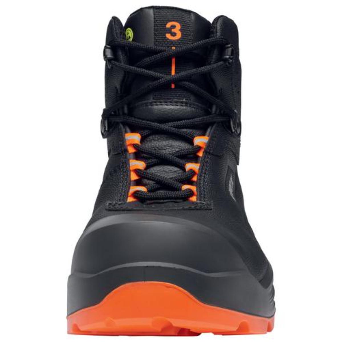 uvex 3 Sicherheitsschuh Stiefel S3, schwarz/orange