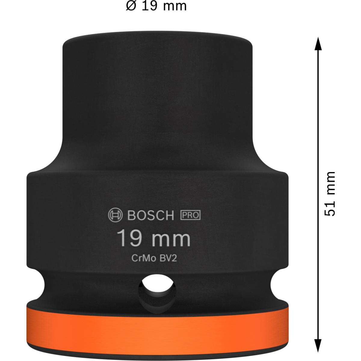 Bosch PRO Impact Socket, 3/4", Standard