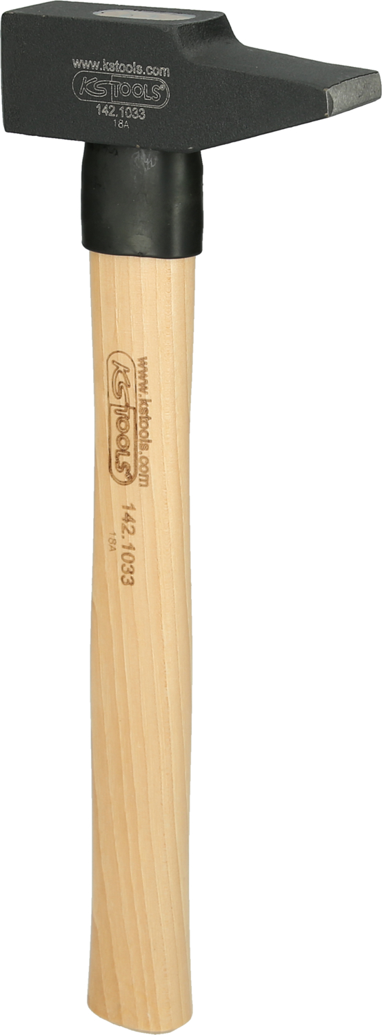 KS Tools Schlosserhammer, Hickory-Stiel, französische Form