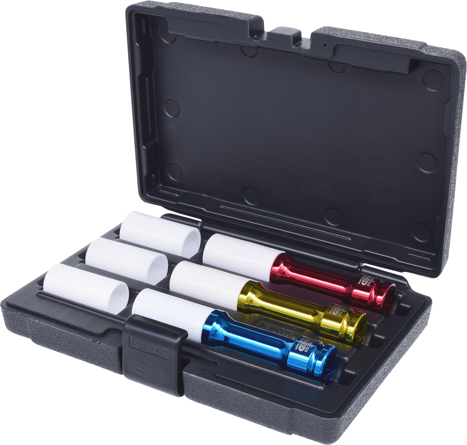 KS Tools 1/2" Alu Kraft-Stecknuss-Satz, lang, 6-tlg