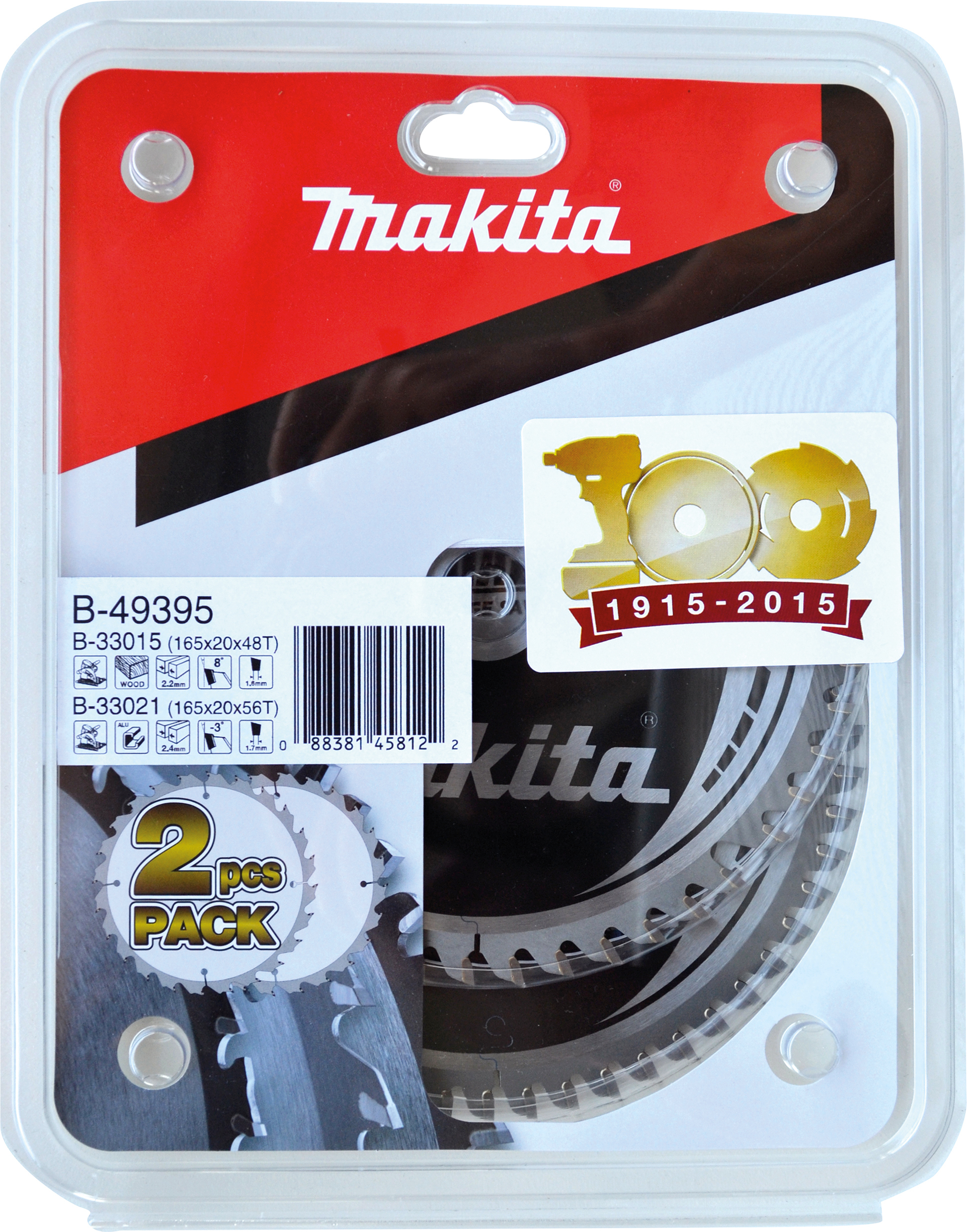 Makita HM-Sägeb.-Set 165mm 2Stk - B-49395