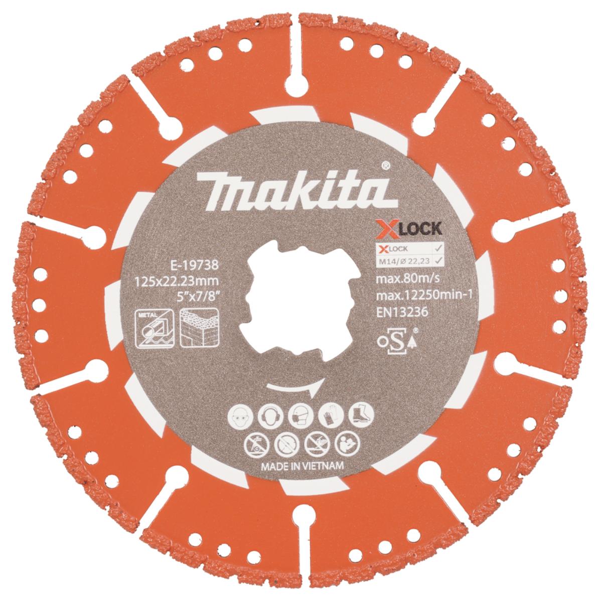 Makita Diamanttrennscheibe X-LOCK Rescue 125mm 125 mm - X-Lock - E-19738