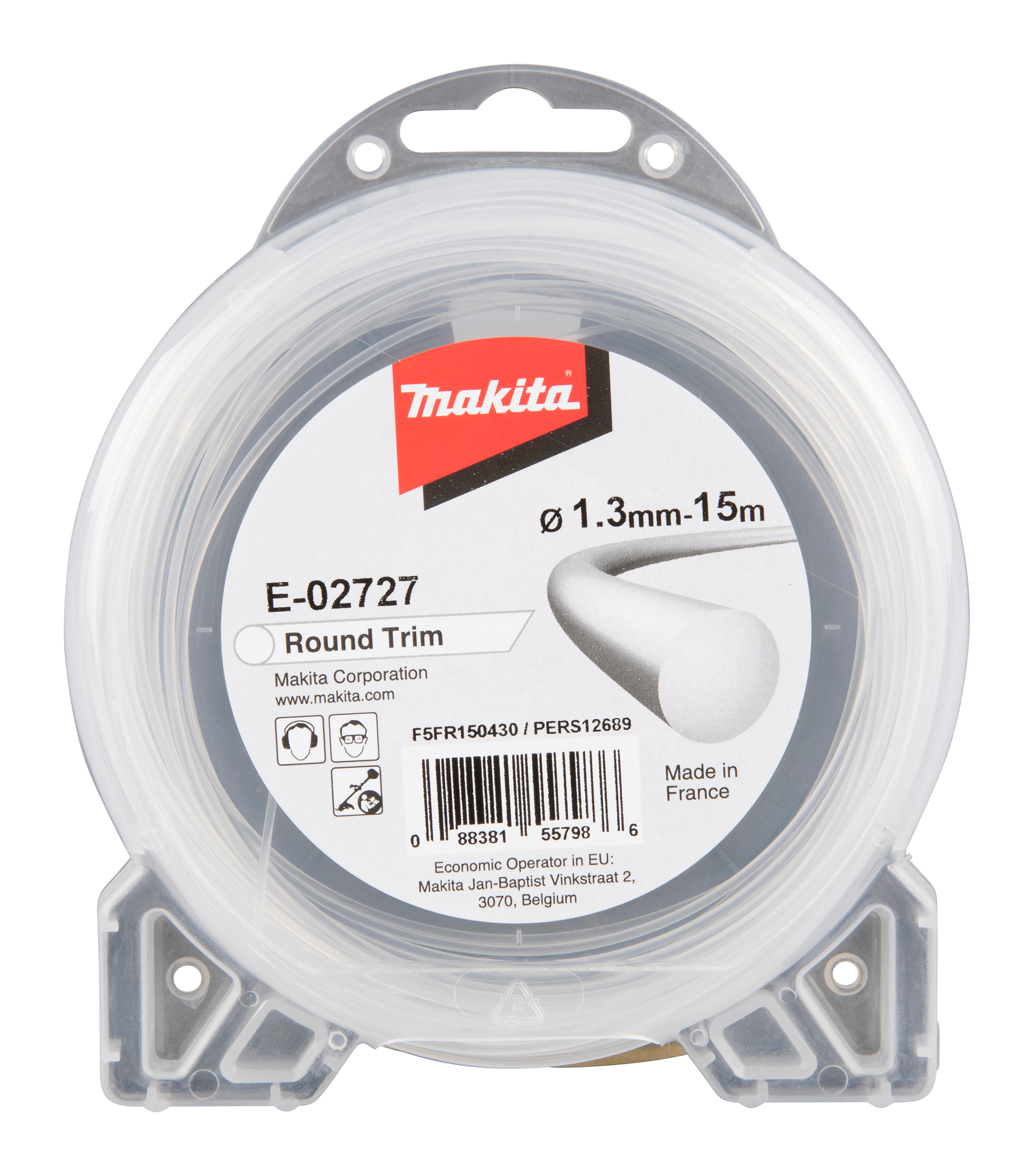 Makita Mähfaden rund, 1,3 mm x 15 m - E-02727