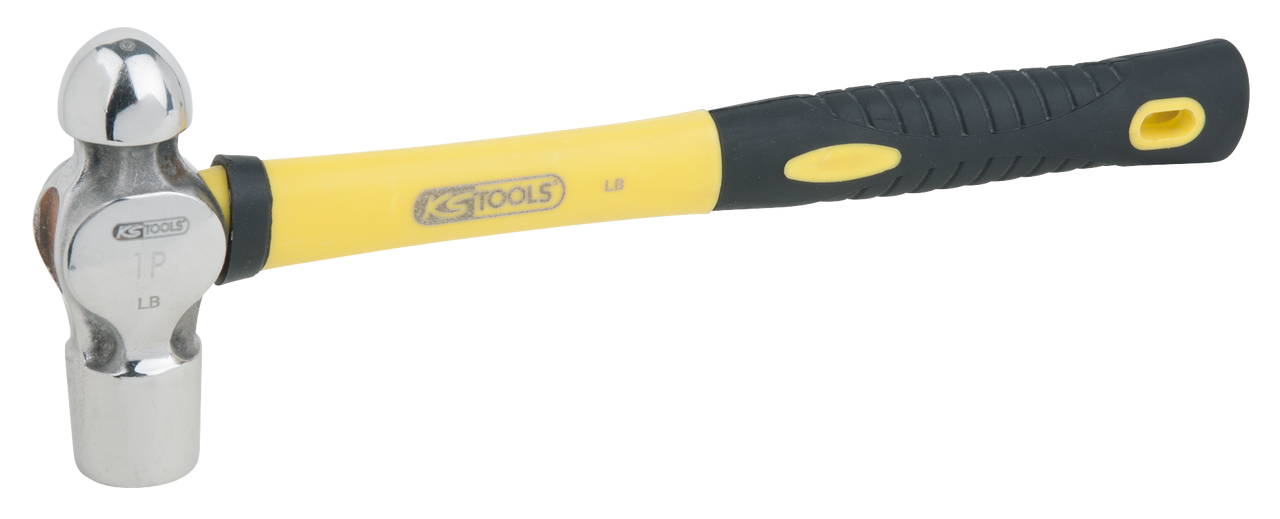 KS Tools EDELSTAHL Schlosserhammer mit Fiberglasstiel