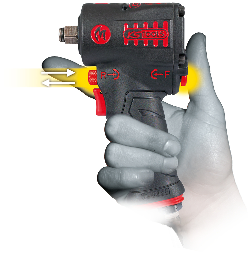 KS Tools 1/2" miniMONSTER Hochleistungs-Druckluft-Schlagschrauber 1.390 Nm