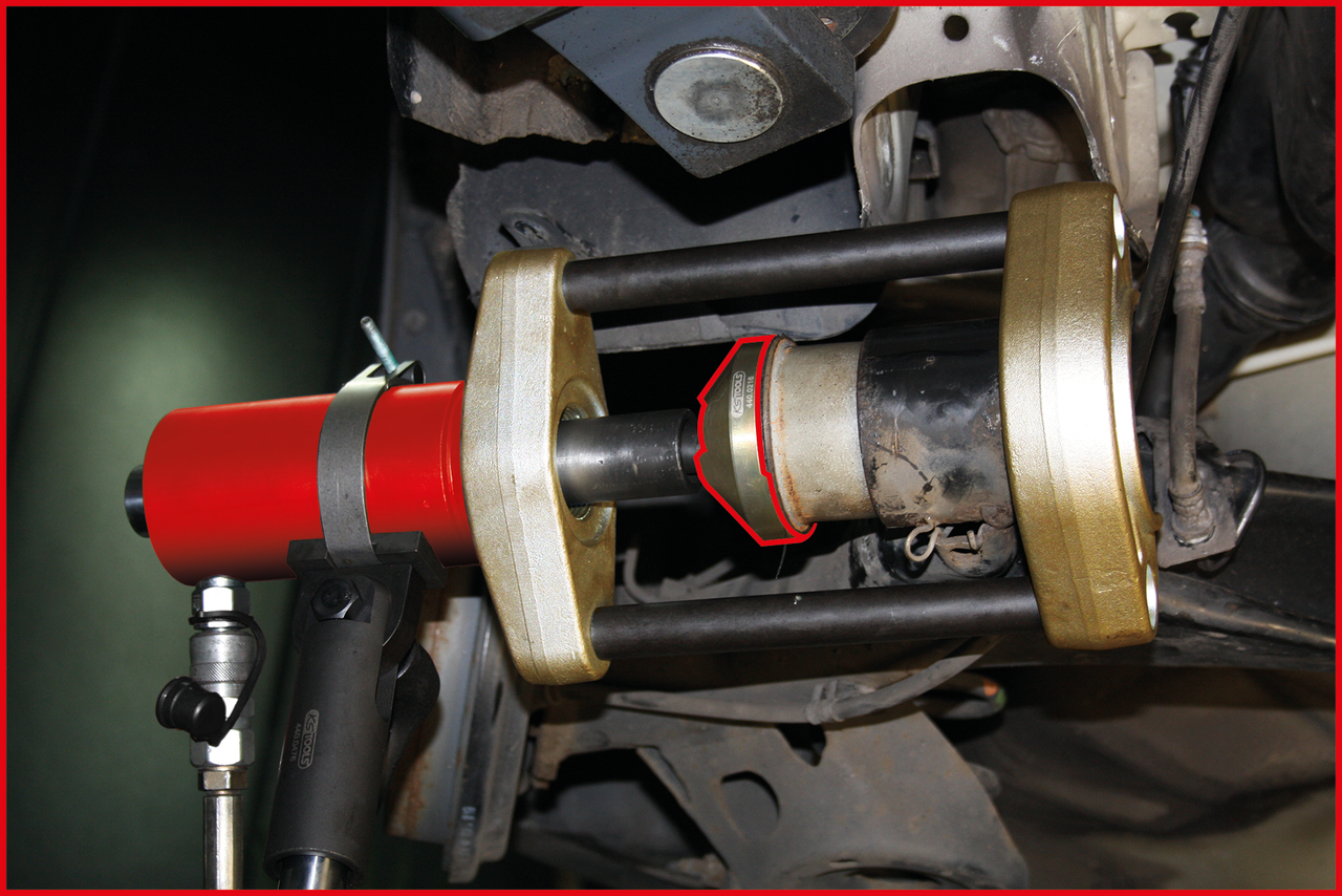 KS Tools Hinterachsbuchsen-Satz für Volkswagen - Audi - Seat - Skoda, 4-tlg