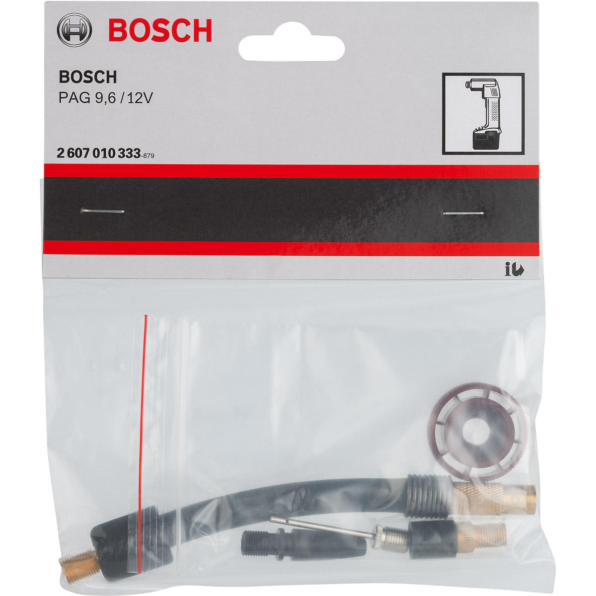 Bosch Zubehör-Set für Bosch-Druckluftpumpe PAG