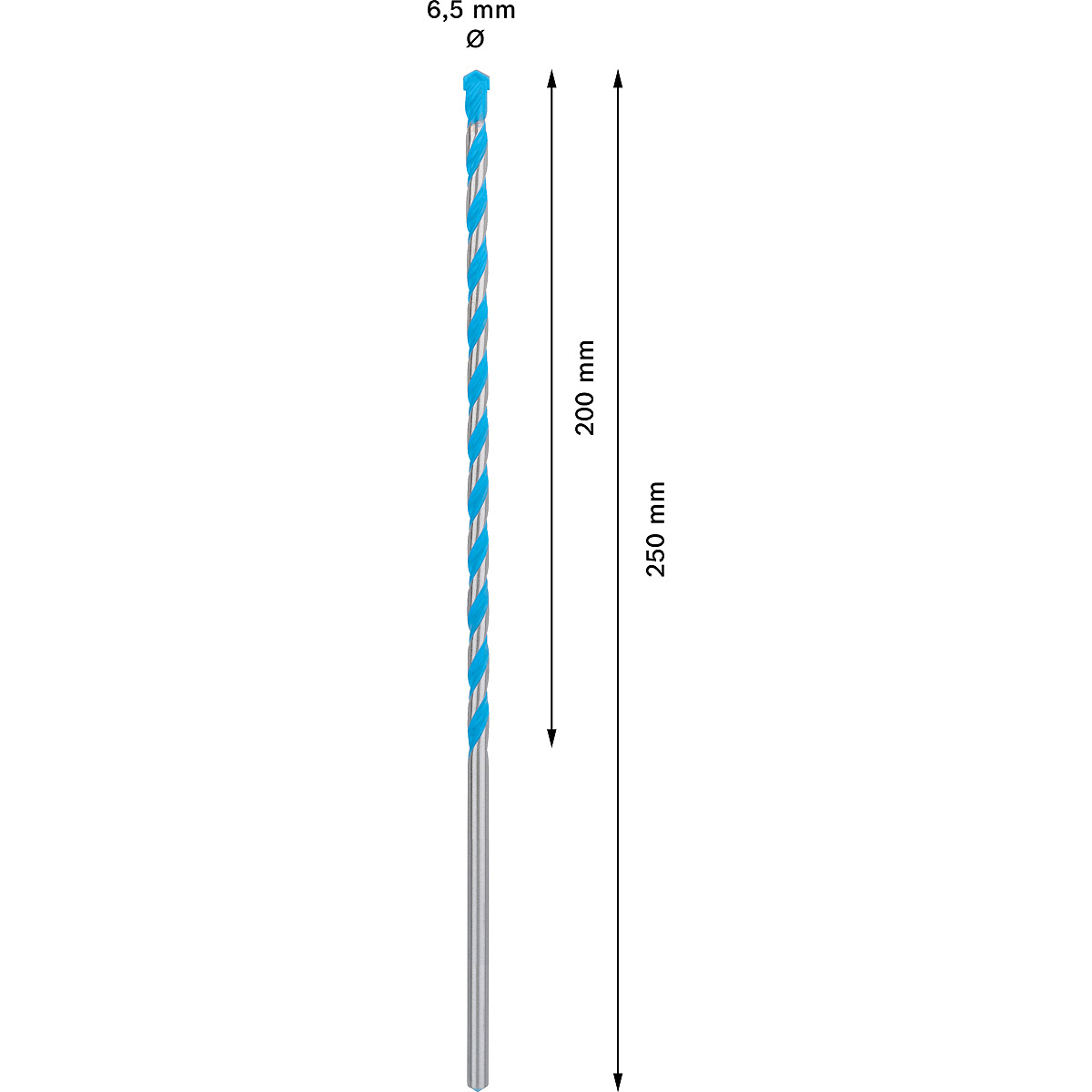 Bosch EXPERT CYL-9 MultiConstruction Bohrer, für Dreh- und Schlagbohrer ø 6.50 mm