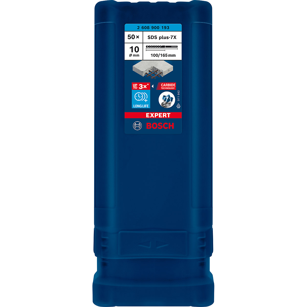 Bosch EXPERT SDS plus-7X Hammerbohrer, für Bohrhämmer ø 10 mm