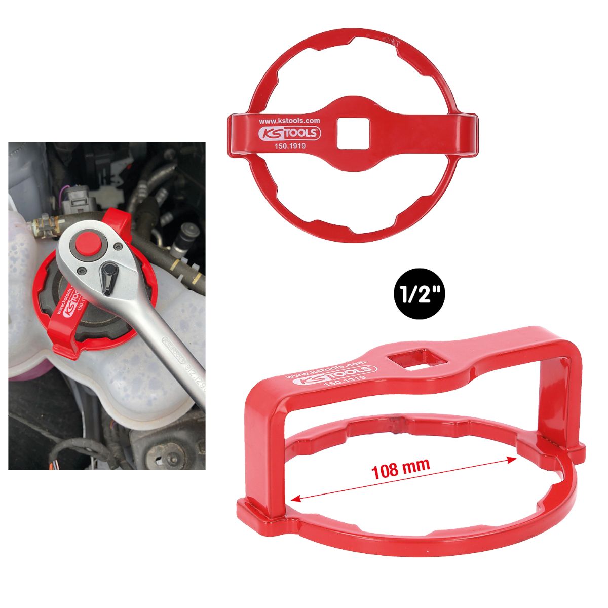 KS Tools Kühlerdeckel-Lösewerkzeug für VAG