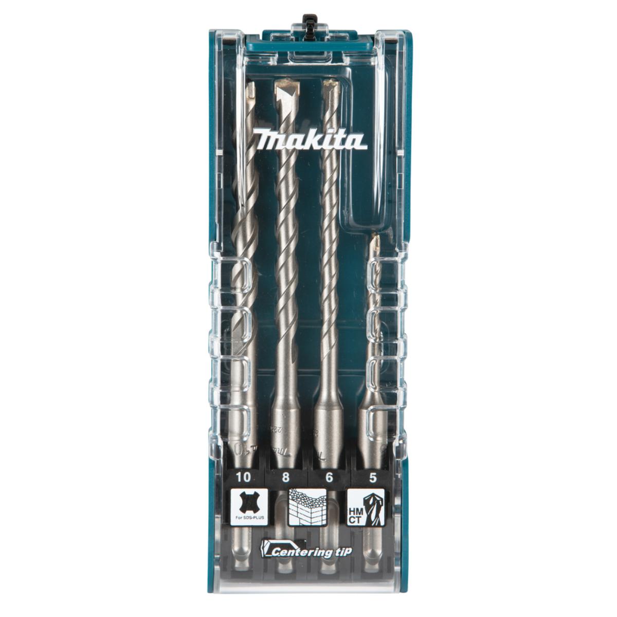 Makita SDS-PLUS Bohrer Centering tip 4-teiliges Set, SDS-PLUS, Zweischneider, Zentrierspitze