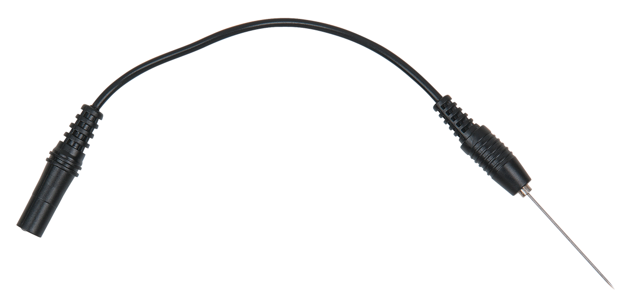 KS Tools 4,0 mm Eingangsbuchse auf nadelförmige Prüfspitze, schwarz
