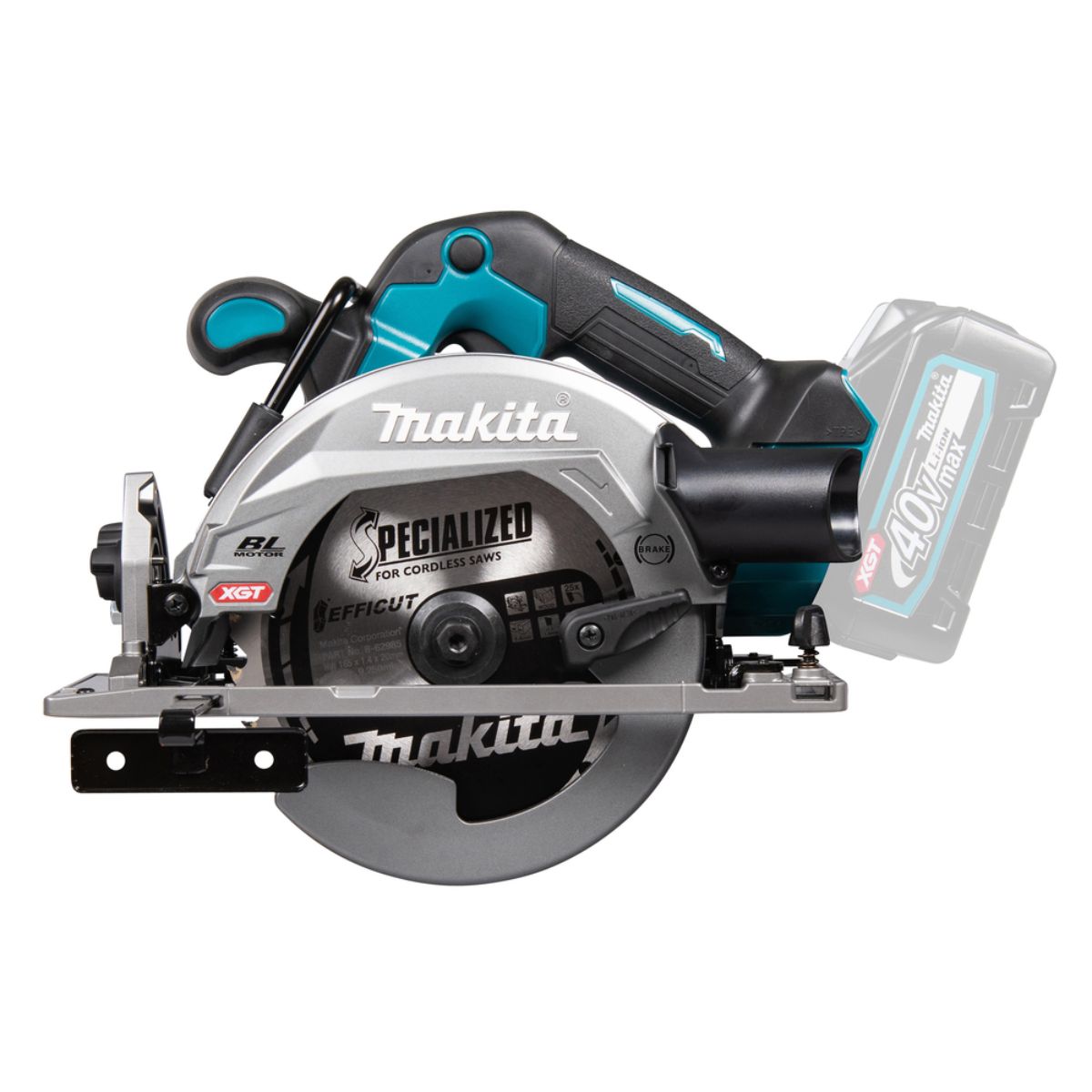 Makita Akku-Handkreissäge 57 mm 40V max. (ohne Akku, ohne Ladegerät) HS012GZ