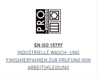 prüfverfahren, industriell, wasch- undfinishverfahren, arbeitskleidung, prüfungstechnik