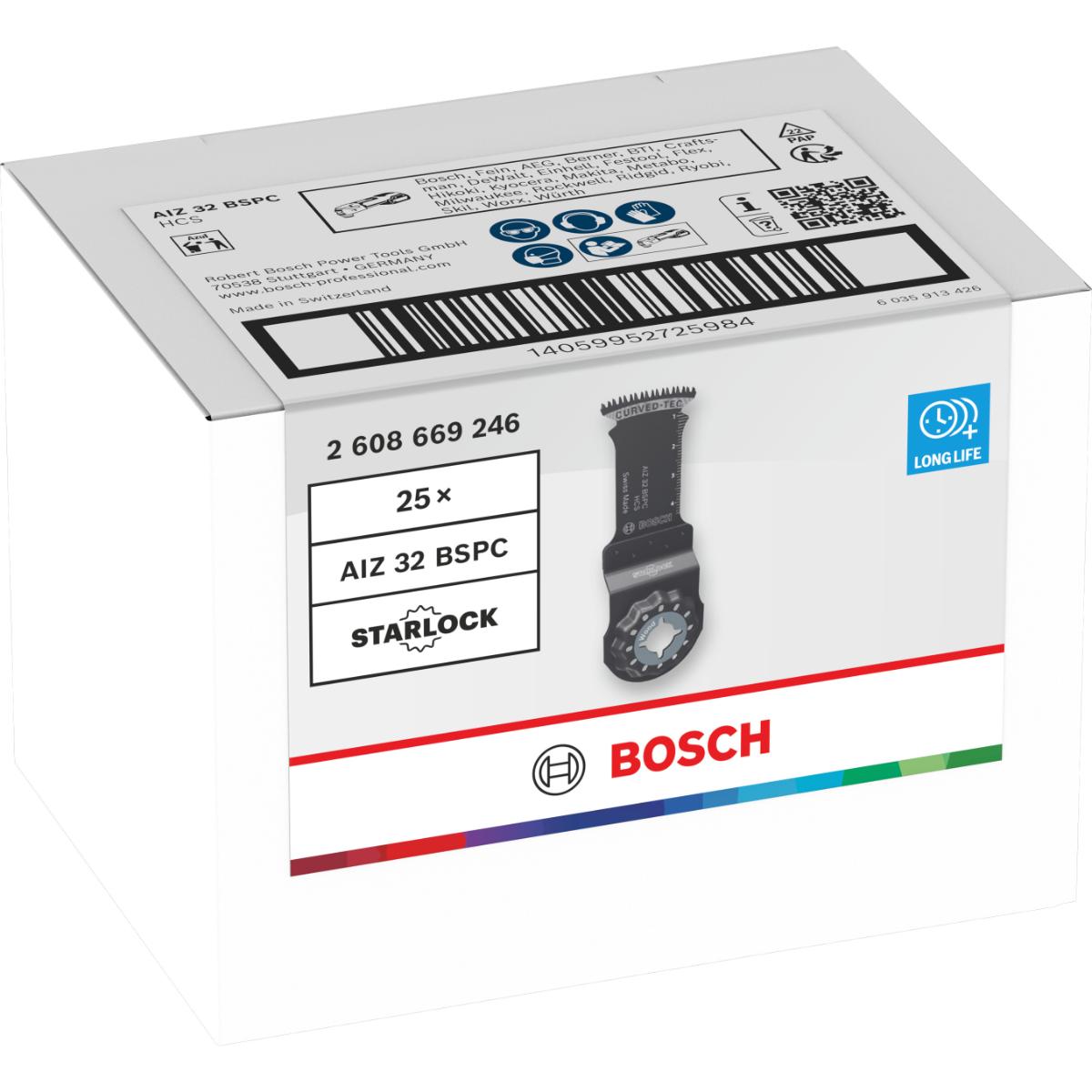 Bosch AIZ 32 BSPC Holz Tauchsägeblatt, Starlock, 32 x 50 mm, TU25, Min. Menge 25