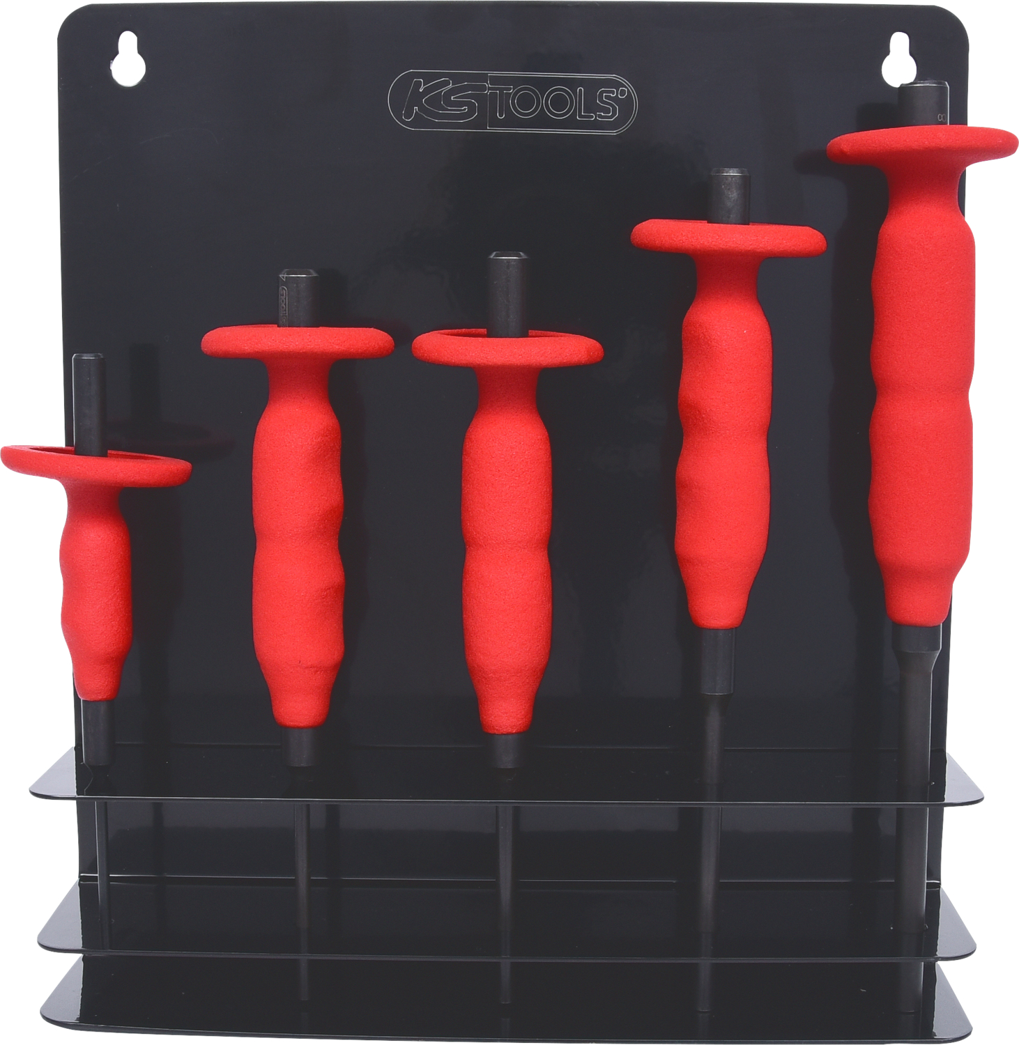 KS Tools Splintentreibersatz mit Handschutzgriff, 5-tlg 3-8mm