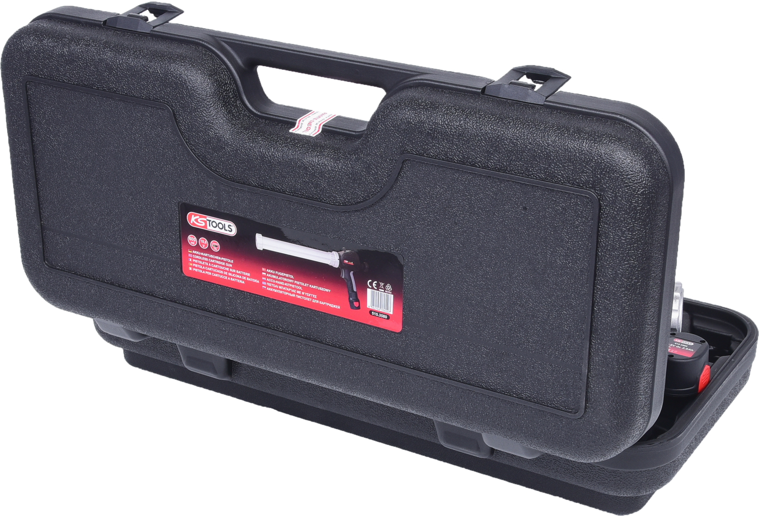 KS Tools Akku-Kartuschen-Pistole 600 ml mit 1 Akku und 1 Ladegerät