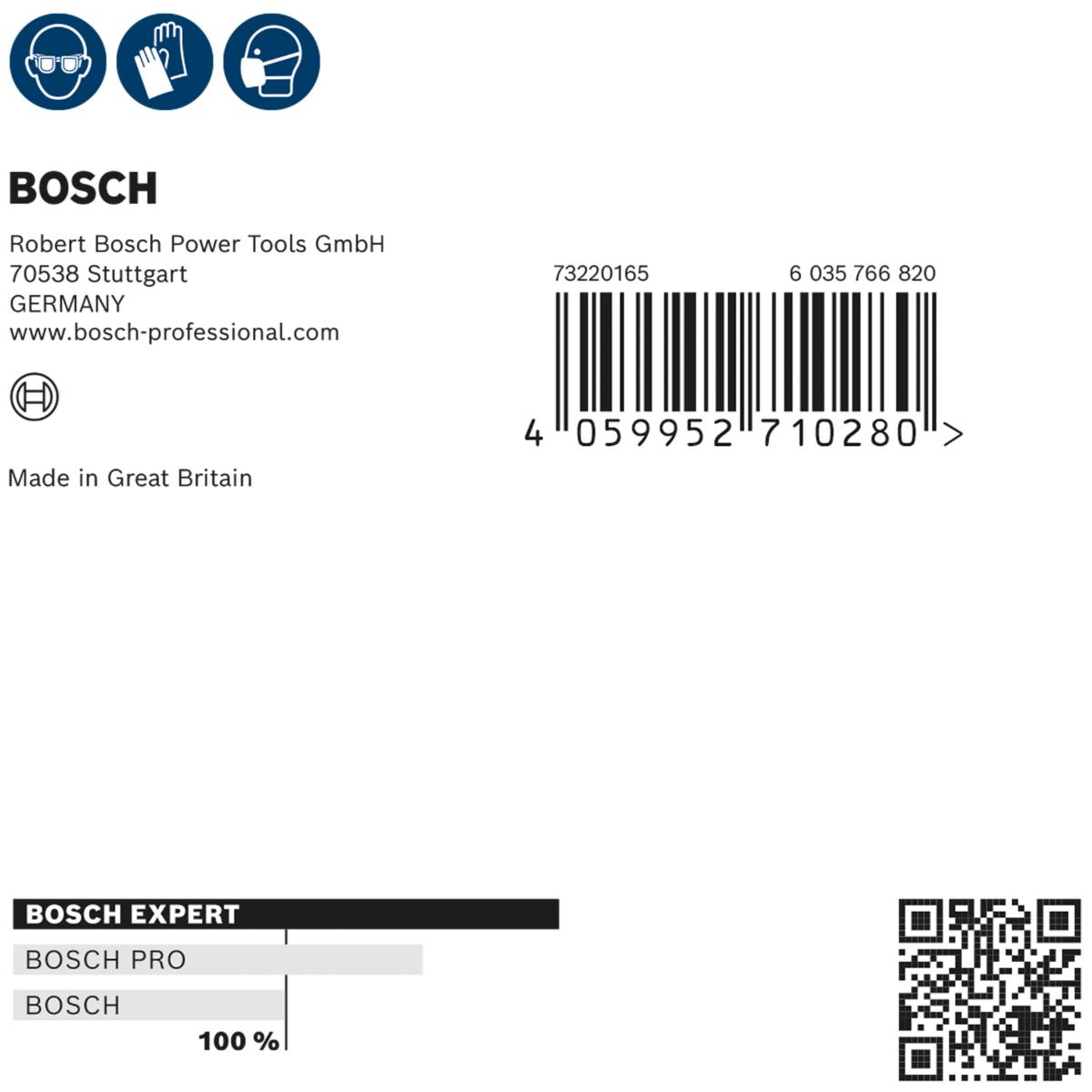 Bosch EXPERT Schleifblatt ExW480 web 1 x 240,1 x 320,2 x 120,2 x 180 - 9 teiliges Set