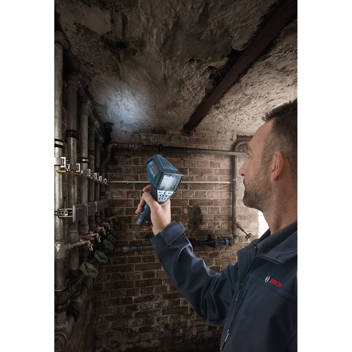 Bosch Thermodetektor GIS 1000 C in L-BOXX 136 mit 1 x Akku GBA 12V 2.0Ah