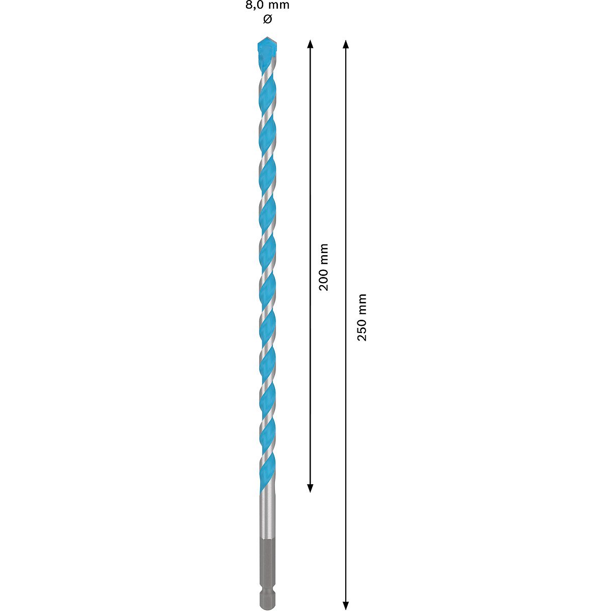 Bosch EXPERT HEX-9 MultiConstruction Bohrer, für Dreh- und Schlagbohrer