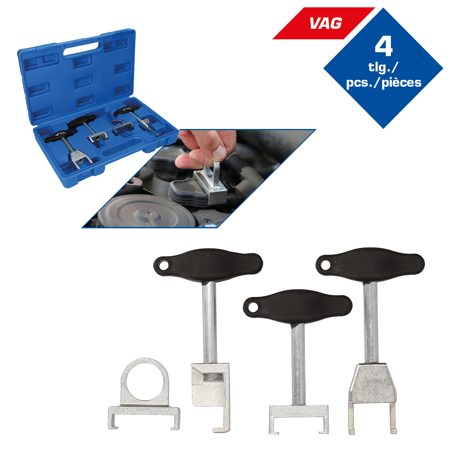 Brilliant Tools Zündspulen-Demontagewerkzeug-Satz für VAG, 4-tlg - BT561000
