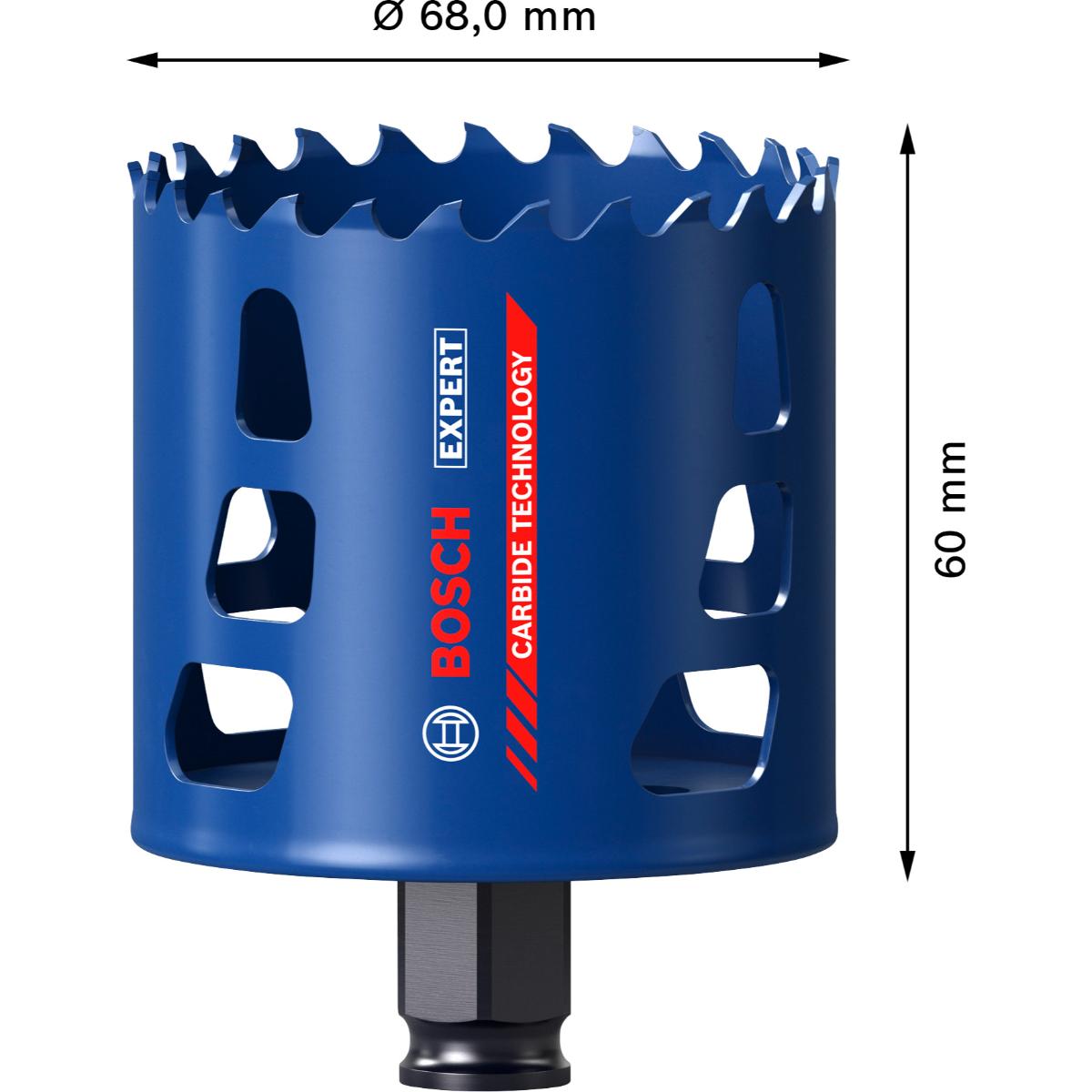 Bosch EXPERT Multi Material Power Change Plus-Lochsäge, 68 x 60 mm