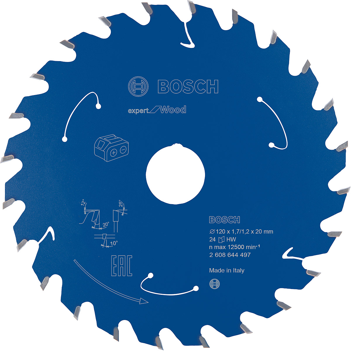 Bosch Akku-Kreissägeblatt Expert for Wood ø 120 mm