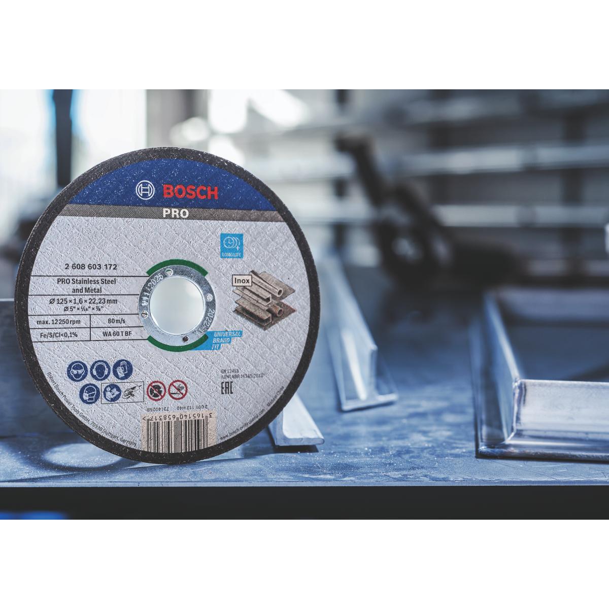 Bosch PRO Stainless Steel and Metal Trennscheibe, gerade, 100 Stück