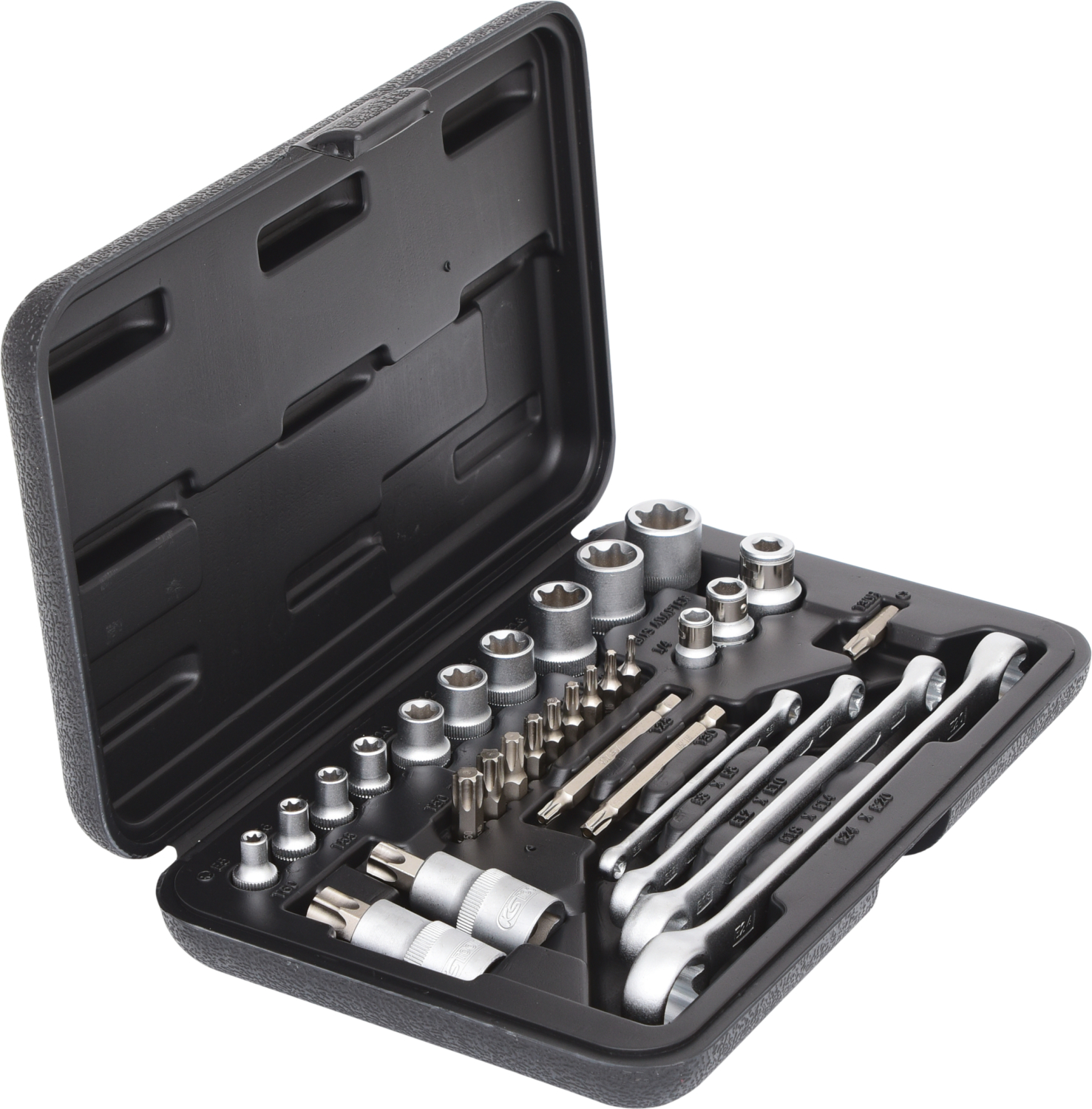 KS Tools 1/4"+3/8"+1/2" Torx-Steckschlüssel-Satz, 31-tlg