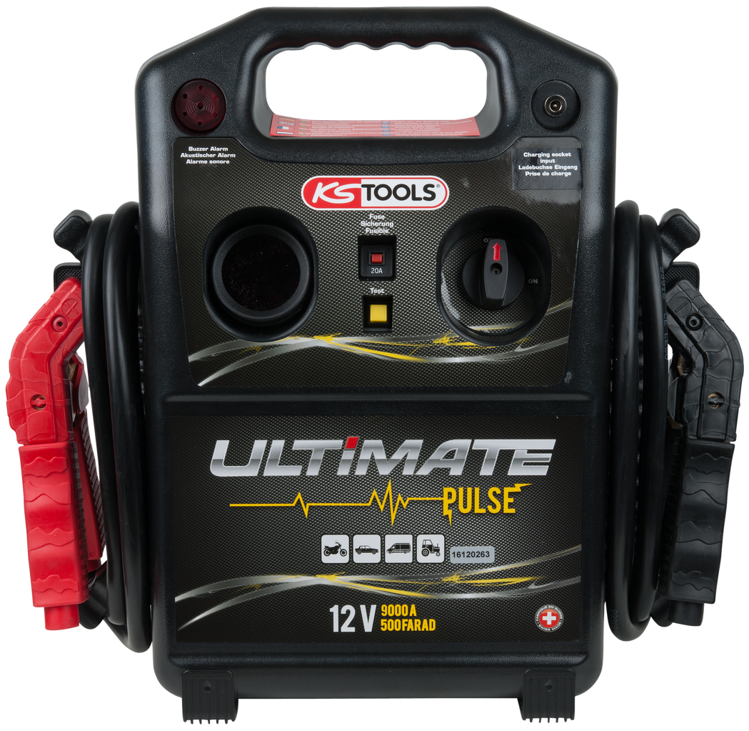 KS Tools 12 V Kondensator-Booster - mobiles Starthilfegerät 1800 A
