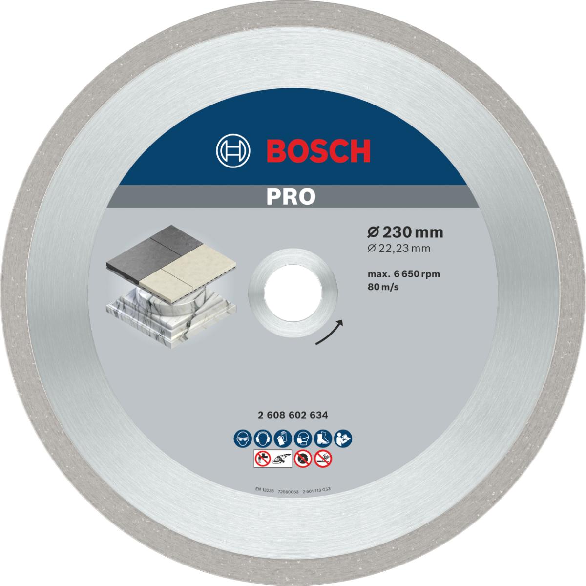 Bosch PRO Diamanttrennscheibe Best for Ceramic. Für kleine Winkelschleifer