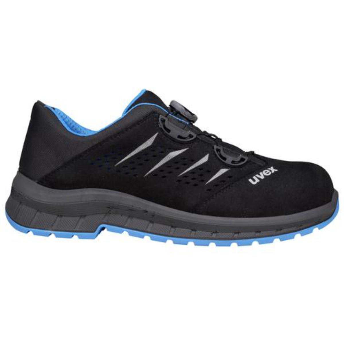 uvex 2 trend BOA SicherheitsschuhHalbschuhe S1P, blau/schwarz